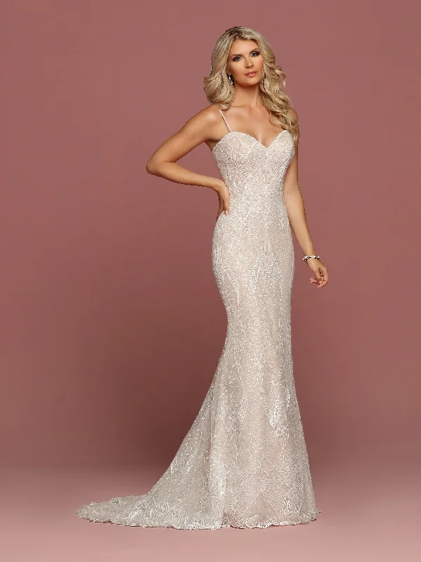Friends and Family Sale Davinci Bridal 50480 Long Fitted Embellished Wedding Dress Beaded Spaghetti Straps Friends and Family Sale Davinci Bridal 50480 Long Fitted Embellished Wedding Dress Beaded Spaghetti Straps