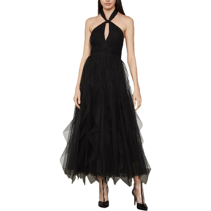 Flash Sale EVE Womens Tulle Halter Evening Dress