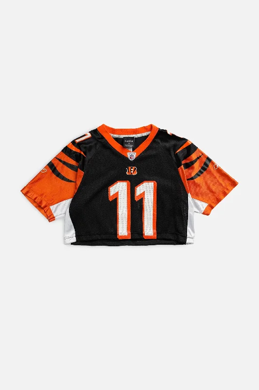 Final Sale Rework Crop Cincinnati Bengals NFL Jersey - S