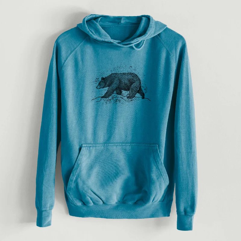 Anniversary Sale Black Bear  - Mid-Weight Unisex Vintage 100% Cotton Hoodie