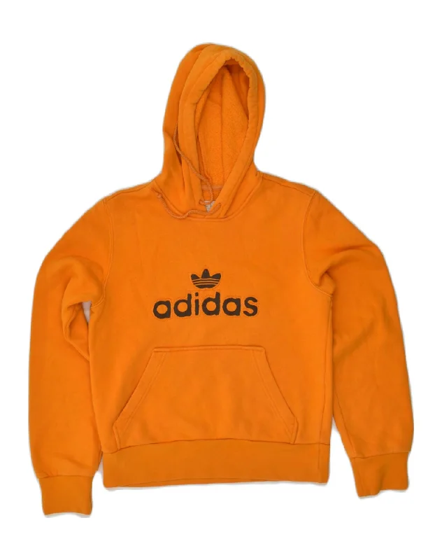 Extra Savings ADIDAS Womens Graphic Hoodie Jumper UK 10 Small  Yellow Cotton