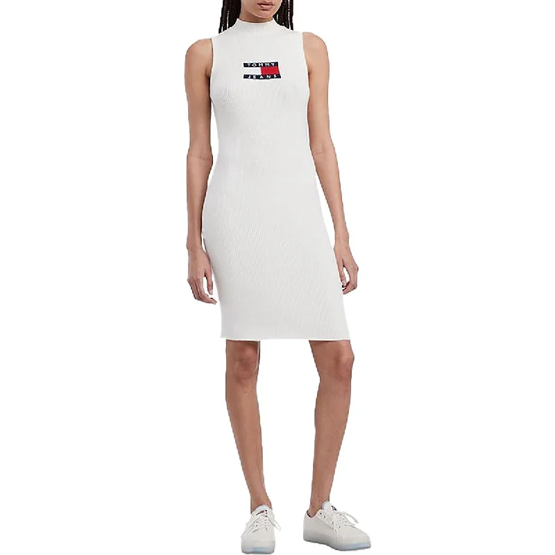 Doorbuster Deal Womens Ribbed Casual Sweaterdress