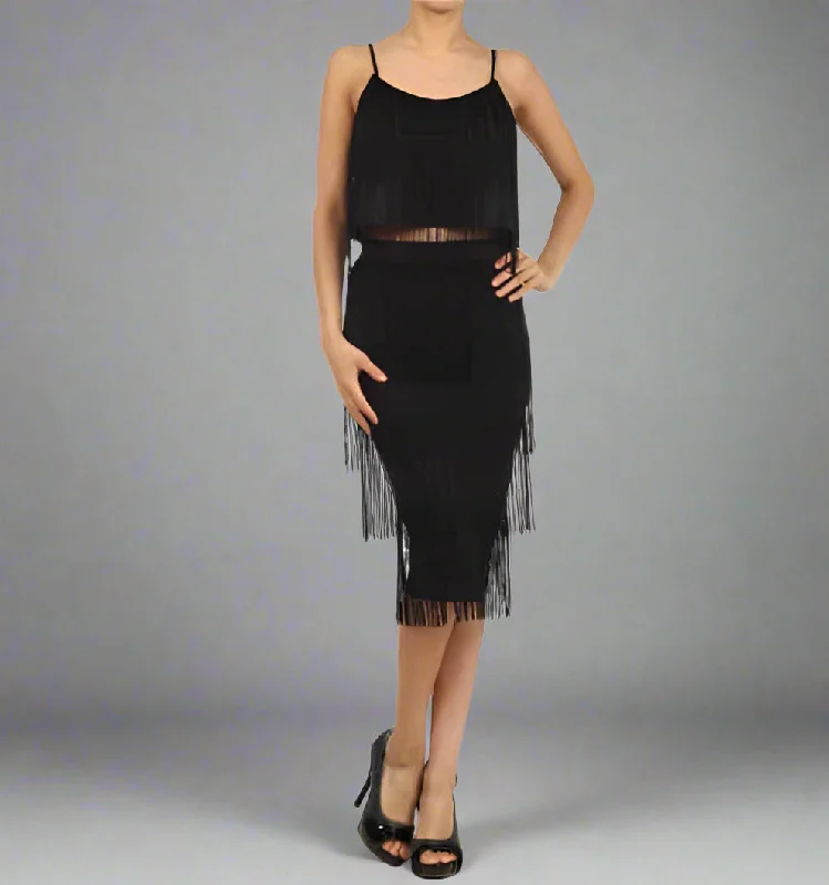 Early Bird Discount Roaring Fringe Flapper Skirt Set