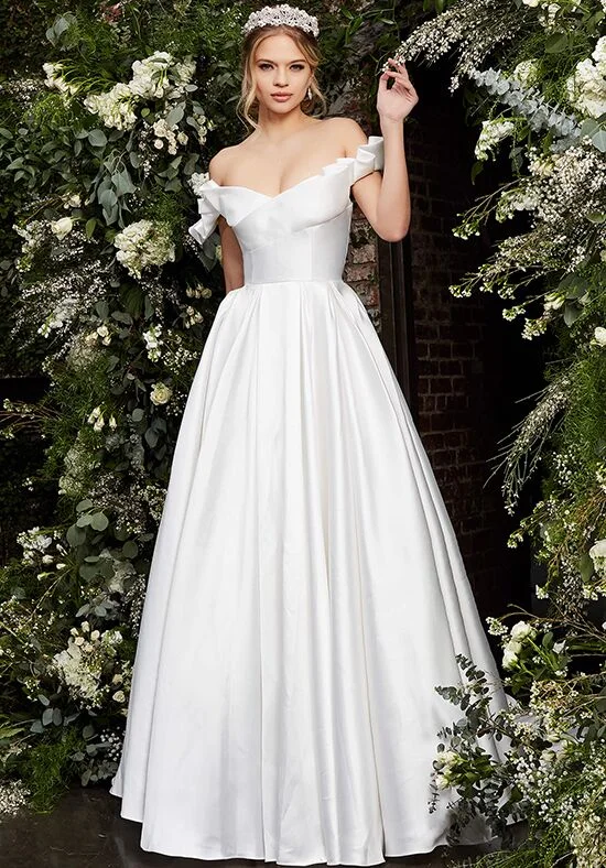 Early Bird Discount Jovani Bridal JB2500 Ivory Pleated A Line Ruffle Off the Shoulder Wedding Dress Early Bird Discount Jovani Bridal JB2500 Ivory Pleated A Line Ruffle Off the Shoulder Wedding Dress
