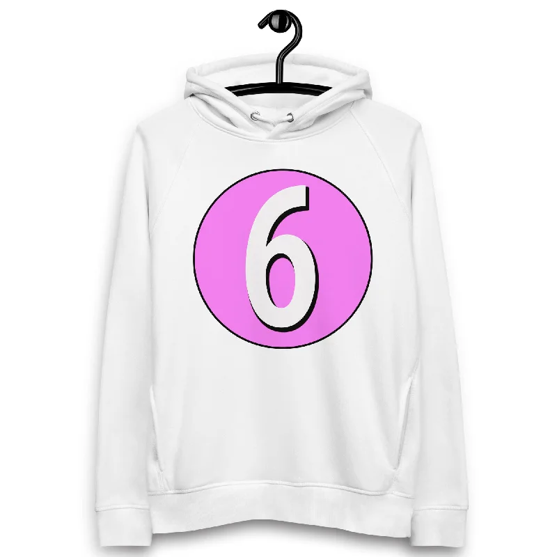 Loyalty Reward Unisex pullover hoodie: White on Pink 6