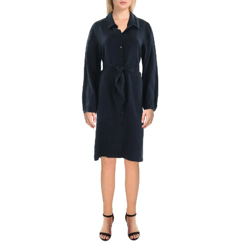 Extra Savings Womens Collared Above Knee Shirtdress