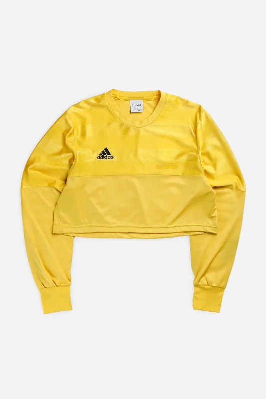 Super Bargain Rework Crop Adidas Soccer Goalie Jersey - L