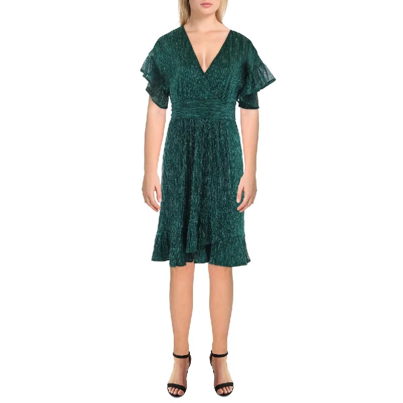 Crazy Deals Womens Metallic Mini Cocktail And Party Dress