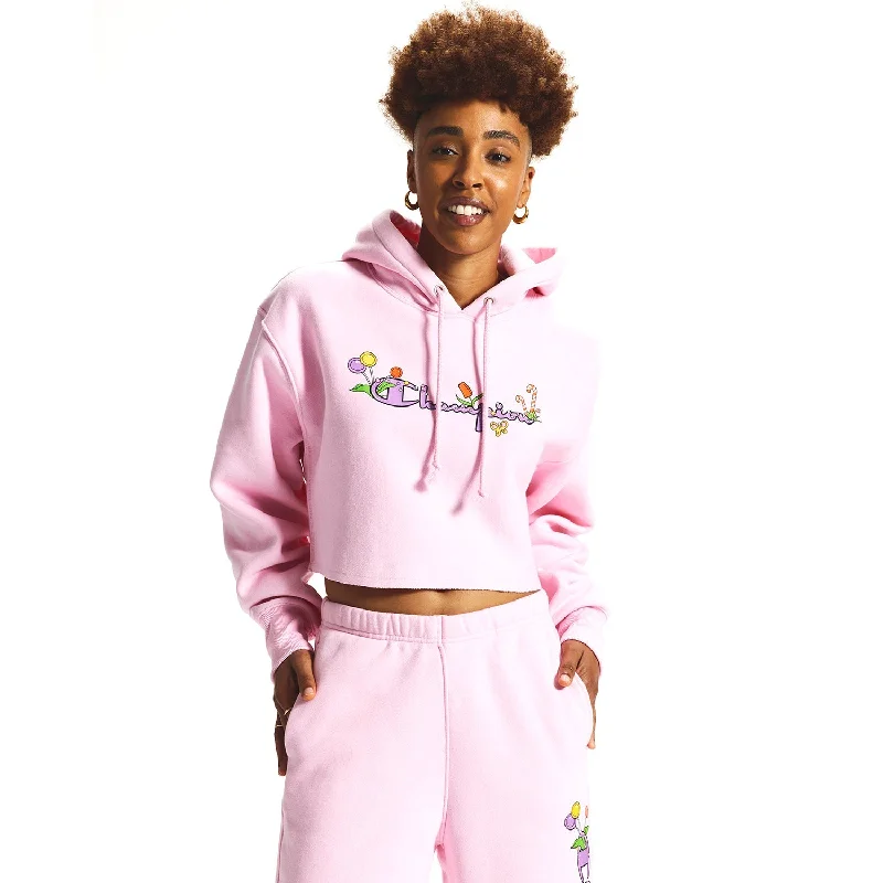 Limited Time Champion Candy Land Reverse Weave Cropped Cut-Off Women's Hoodie Pink Candy Limited Time Champion Candy Land Reverse Weave Cropped Cut-Off Women's Hoodie Pink Candy