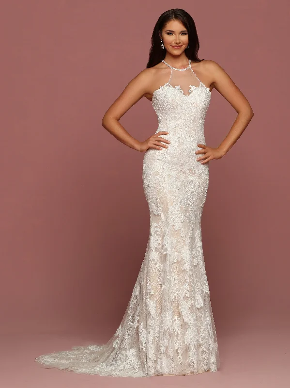 Limited Quantity Davinci Bridal 50500 Fitted Sheer Lace Illusion Wedding Dress Keyhole Open Back Limited Quantity Davinci Bridal 50500 Fitted Sheer Lace Illusion Wedding Dress Keyhole Open Back