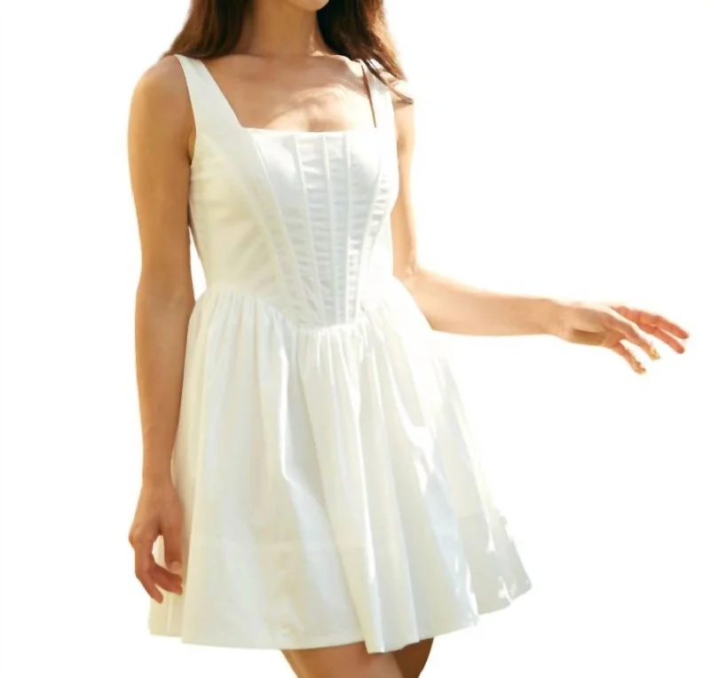 Sale Event Corset Dress In White