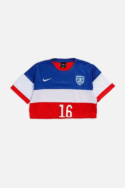 Crazy Savings Rework Crop USA Soccer Jersey - M
