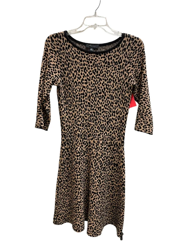 Discount Deals Dress Casual Short By Ann Taylor In Animal Print, Size: Xs