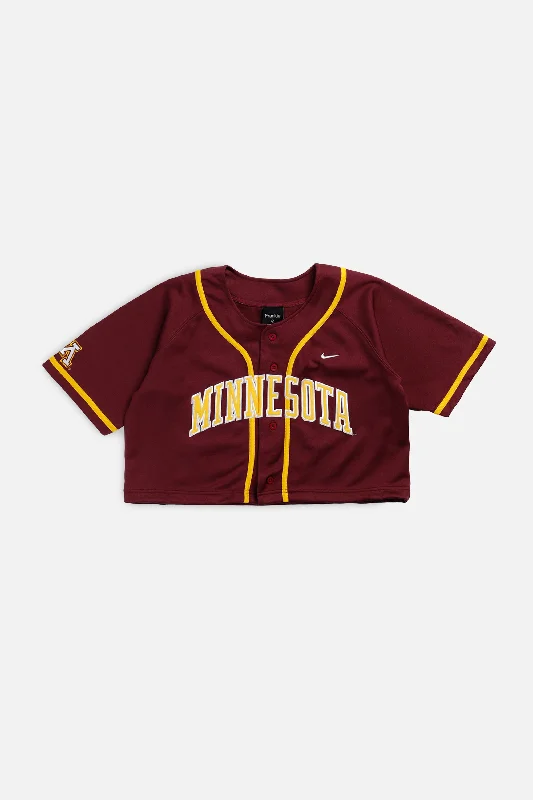 Savings Galore Rework Crop Minnesota Golden Gophers NCAA Baseball Jersey - M