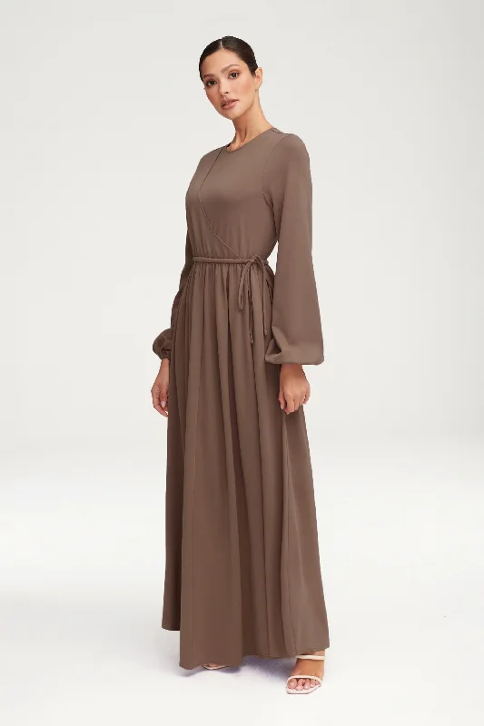 Exclusive Access Emma Jersey Elastic Waist Maxi Dress - Taupe