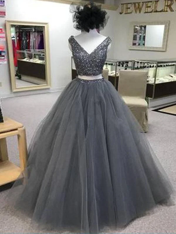 Weekend Deal two pieces prom dress, gray prom dress,prom dress, long prom dress, charming prom gown, BD5621 Weekend Deal two pieces prom dress, gray prom dress,prom dress, long prom dress, charming prom gown, BD5621