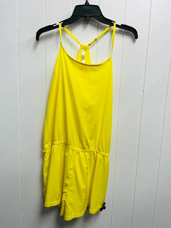 Incredible Offers Romper By Fabletics In Yellow, Size: M