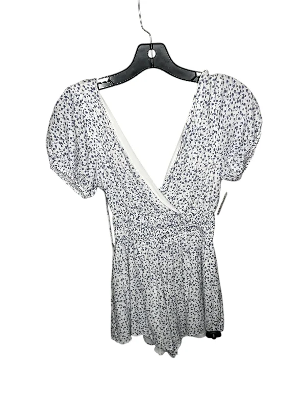 Reduced Prices Romper By Altard State In Blue & White, Size: Xs