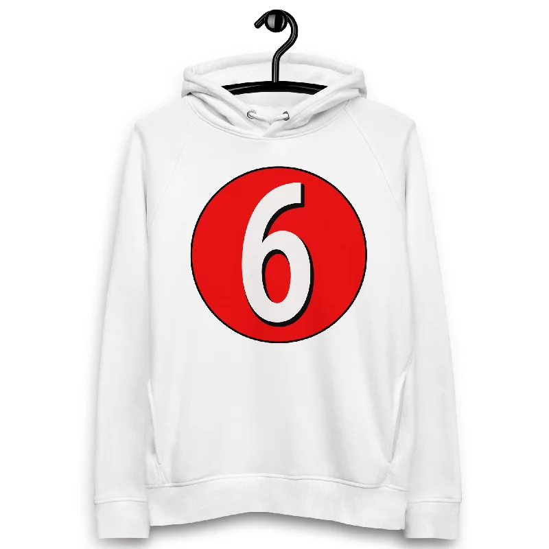 Deal Zone Unisex pullover hoodie: White in Red 6