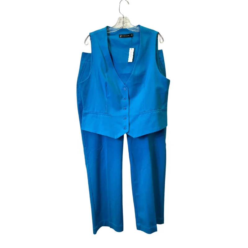 Holiday Sale Pants Set 2Pc By New York And Co In Blue, Size:14