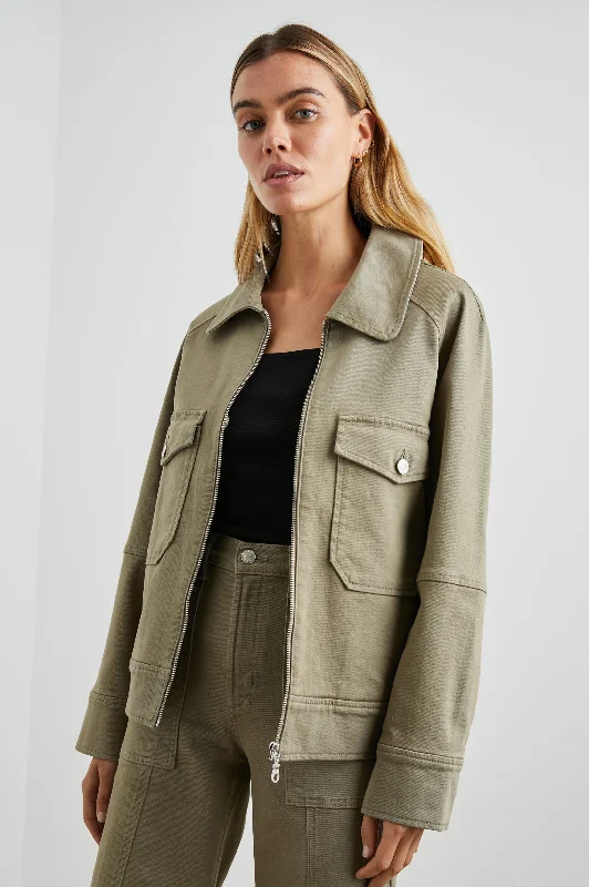 Stock Clearance CHEYENNE JACKET - WASHED OLIVE