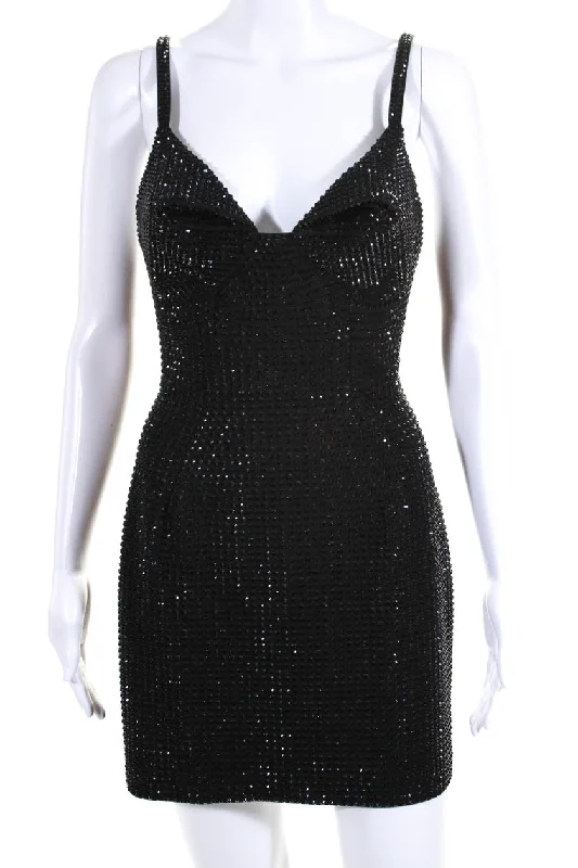 Today’s Deal Area Crystal Black Mini Dress