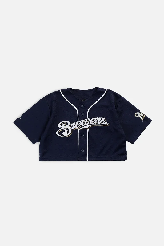 Massive Deals Rework Crop Milwaukee Brewers MLB Jersey - S