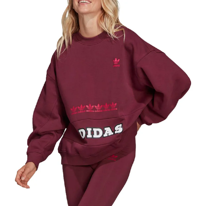 Lowest Prices Aididas Logo Play Women's Sweatshirt Victory Crimson