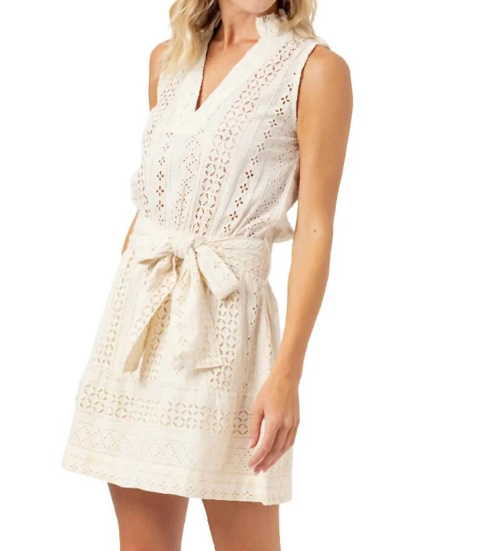 Unmissable Offer Eyelet Bryn Dress In Natural
