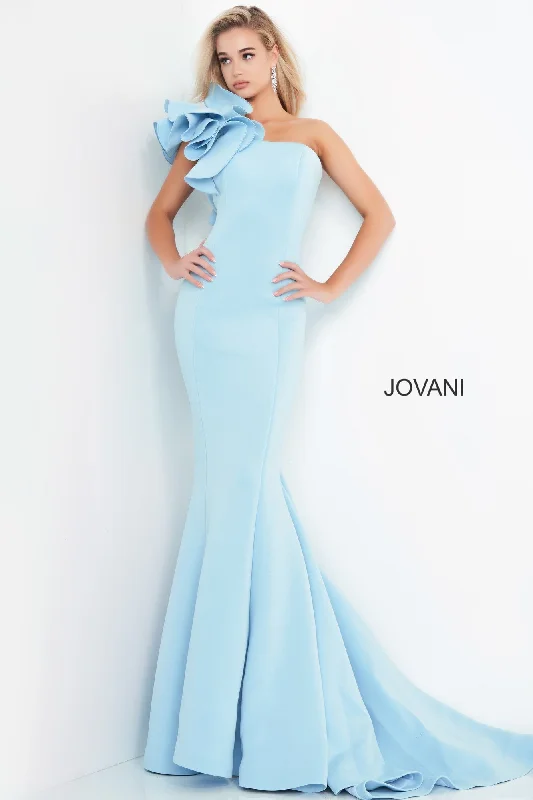 Weekend Deal Jovani 63994 Fitted Mermaid One Shoulder Evening Gown Prom Dress Formal Weekend Deal Jovani 63994 Fitted Mermaid One Shoulder Evening Gown Prom Dress Formal