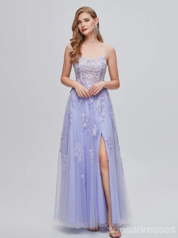 Special Buy Purple A-line Spaghetti Straps Side Slit Cheap Long Prom Dresses,12987 Special Buy Purple A-line Spaghetti Straps Side Slit Cheap Long Prom Dresses,12987
