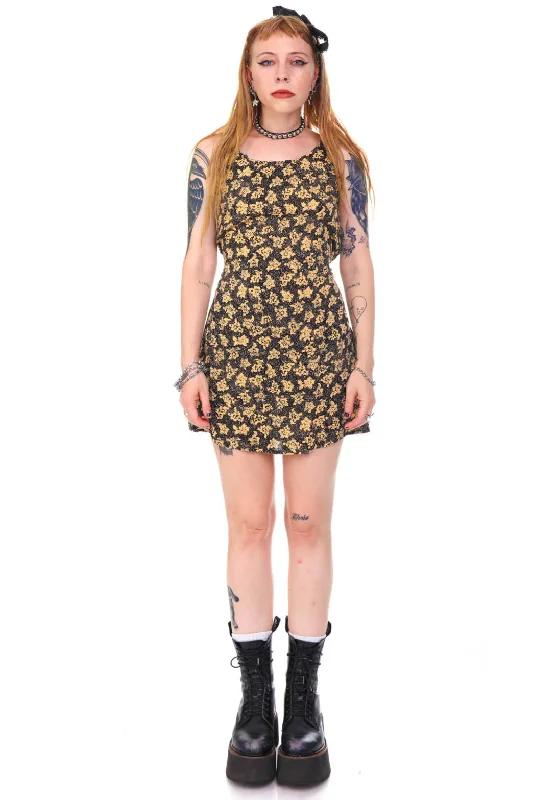 Can't Miss Vintage 90's Delicate Floral Tank Dress - XS/S
