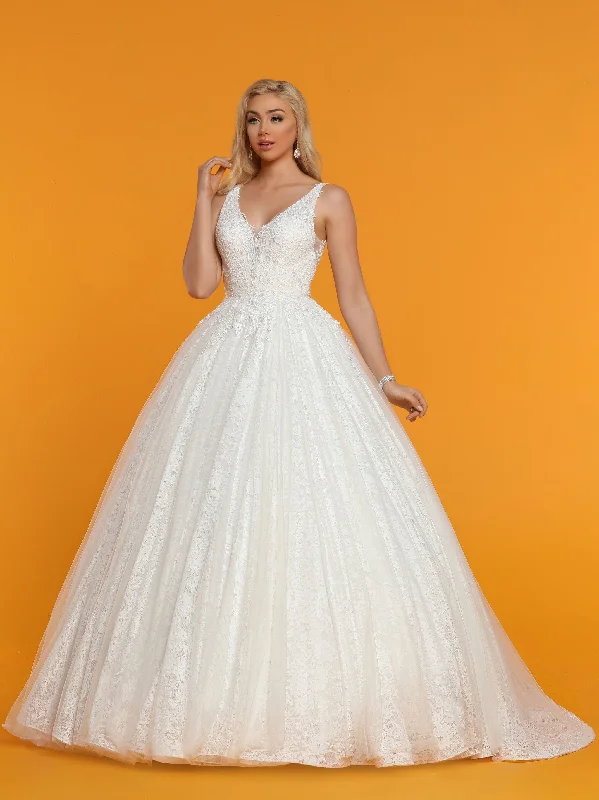 Super Savings Davinci Bridal 50510 Lace Ballgown Tulle Wedding Dress V Neck Illusion Straps Buttons Train Super Savings Davinci Bridal 50510 Lace Ballgown Tulle Wedding Dress V Neck Illusion Straps Buttons Train