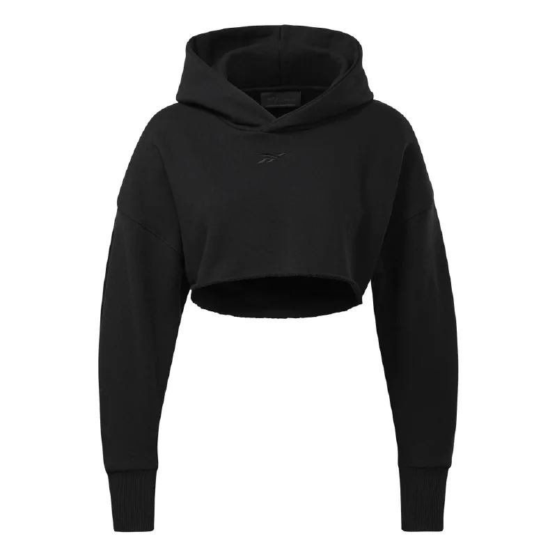 Price Fest Reebok X Cardi B Crop Women's Hoodie Black