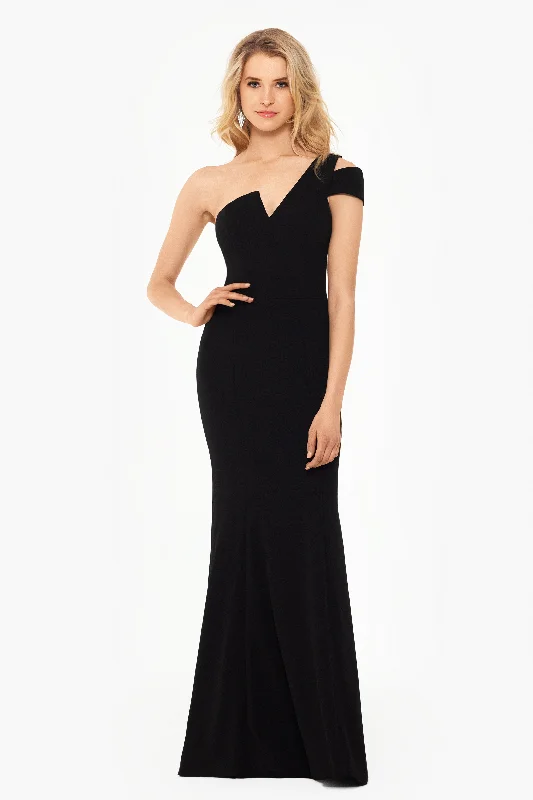 Major Savings "Paulina" Cutout One Shoulder Floor Length Gown